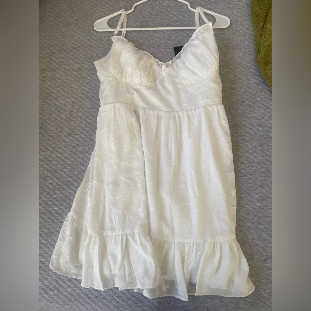 COPY - White Floral Babydoll Lulus Dress